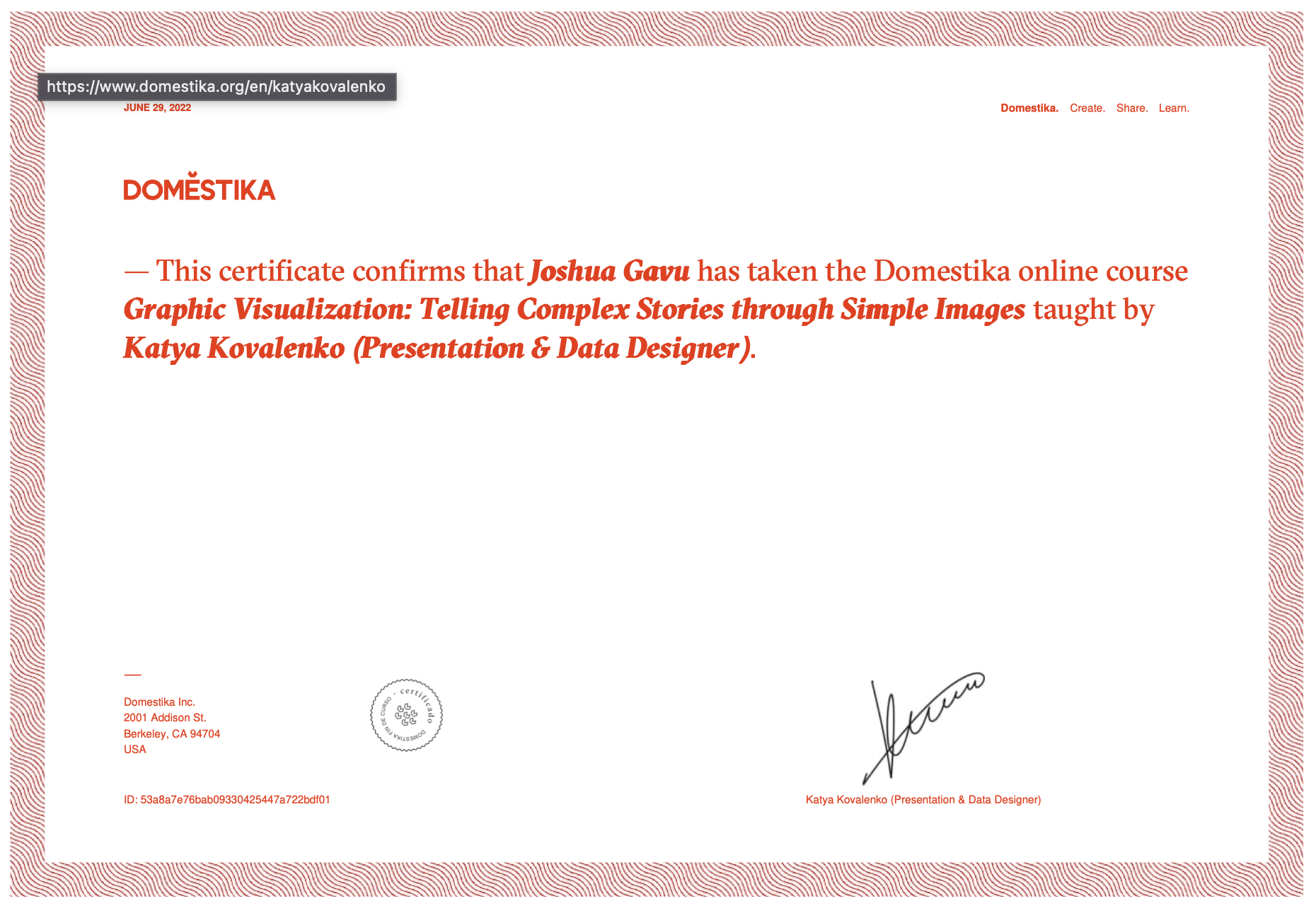 Product School Certificate